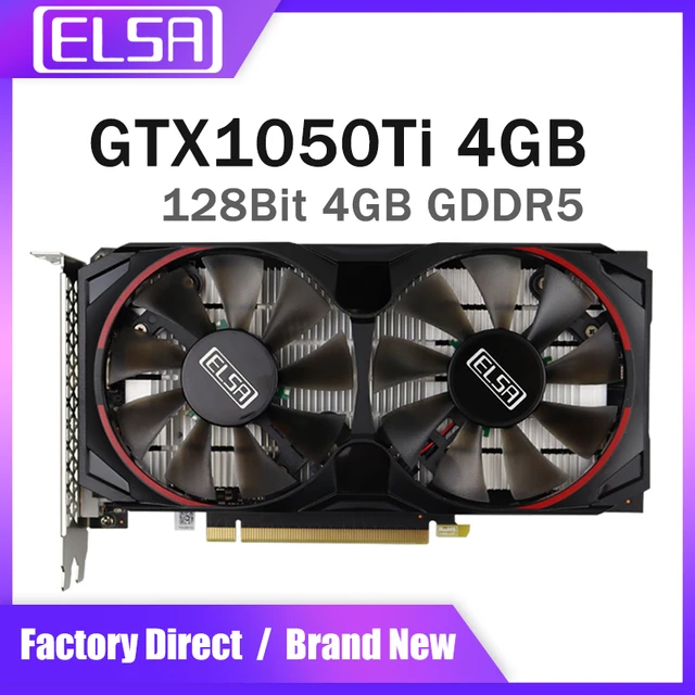 ELSA New GTX 1050Ti GDDR5 4GB Video Cards Original Graphics Cards GPU GTX  1050 TI 128Bit HDMI DP DVI For PC Gamer - AliExpress 7