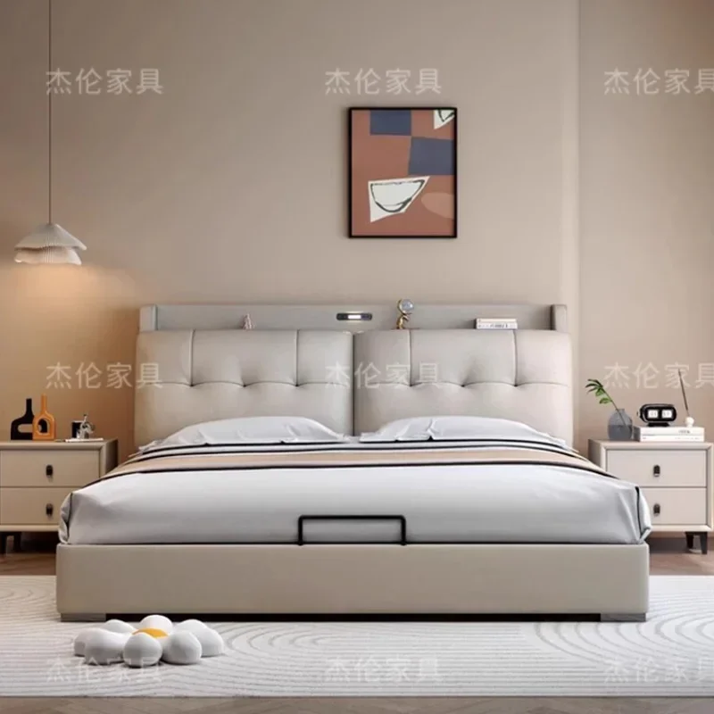 سرير نوم للأطفال فاخر وحديث مزدوج فردي متعدد الوظائف سرير تدليك متنقل Letto Matrimoniale أثاث الفندق #2