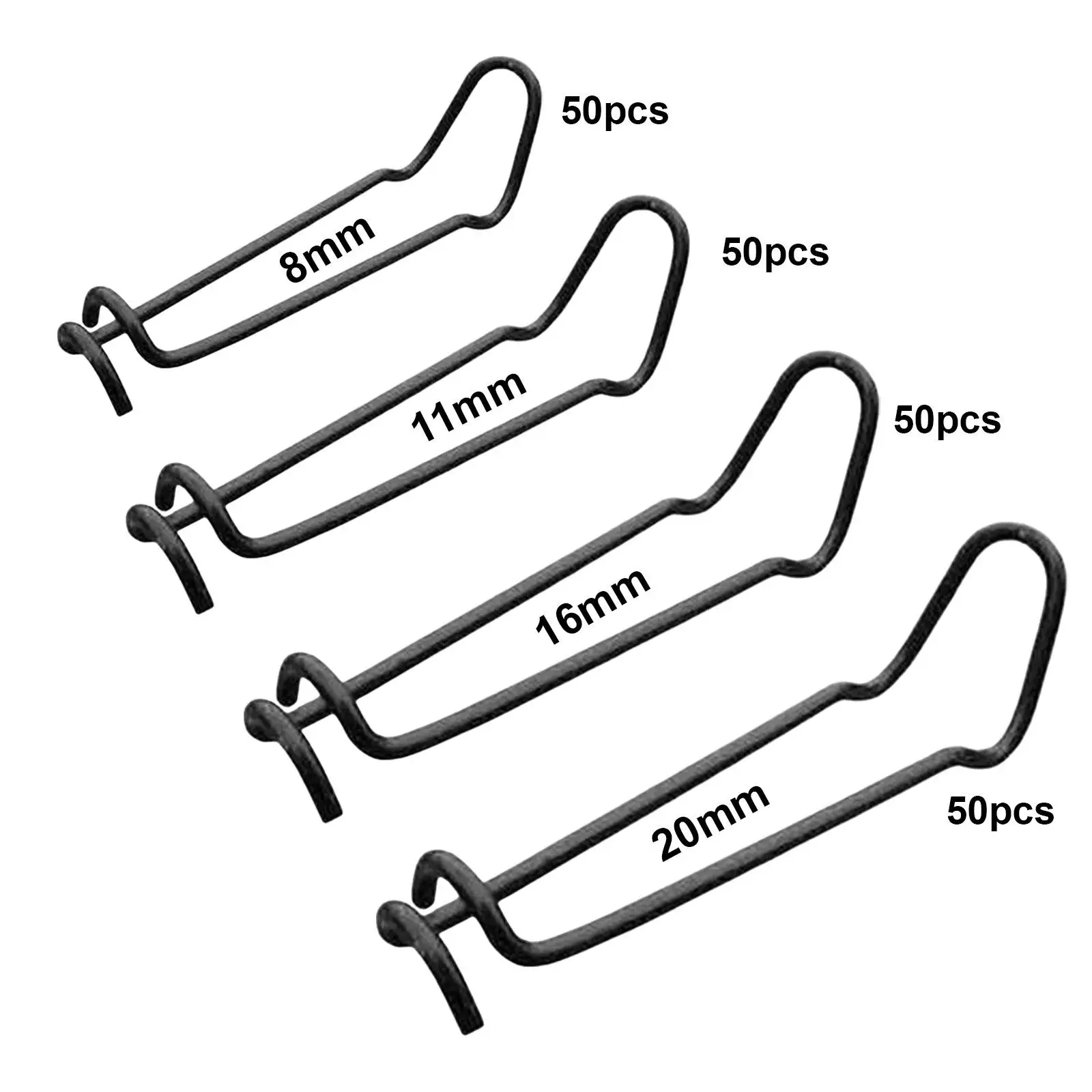 50Pcs Garden Plant Support Stakes Clips Flower and Vine Clips Steel for Tomato Cage Greenhouse Supporting Stems Garden Orchard