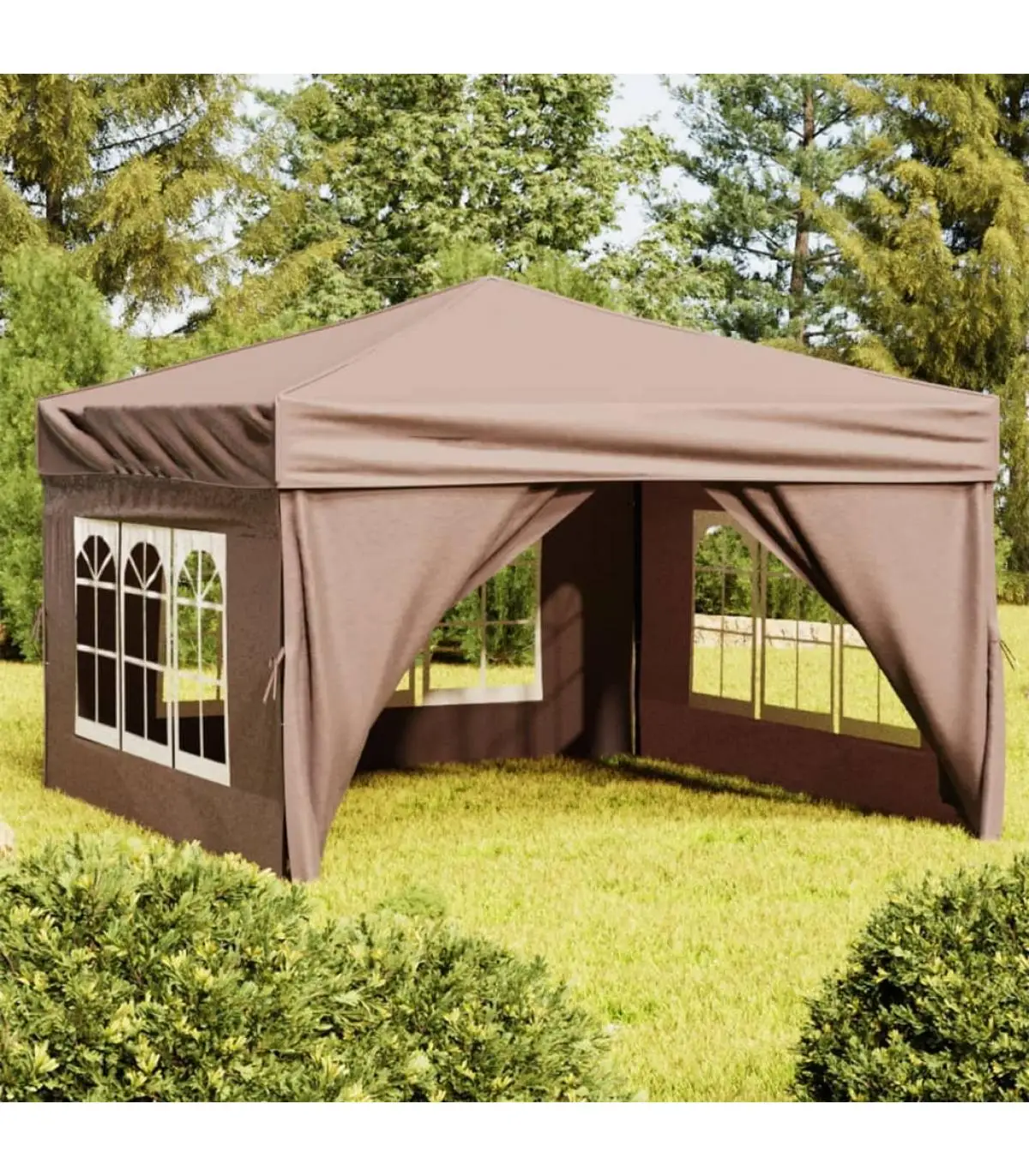 3x3 m gray taupe side wall folding party tent and gazebos