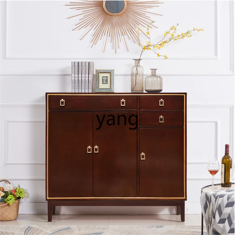 CX Small Apartment Household Storage New Chinese Style Sideboard Cabinet Painted Furniture Hand Painted Curio Cabinet