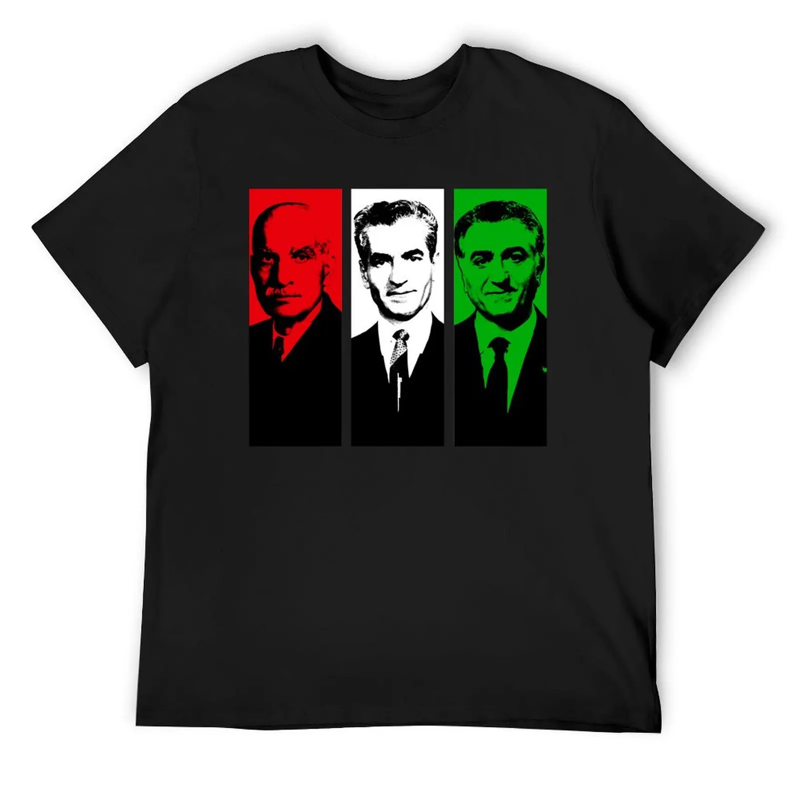 

Pahlavi kings of Iran by Fereshteh Gilaki T-Shirt custom t shirt anime figures vintage anime shirt oversized t shirts for men