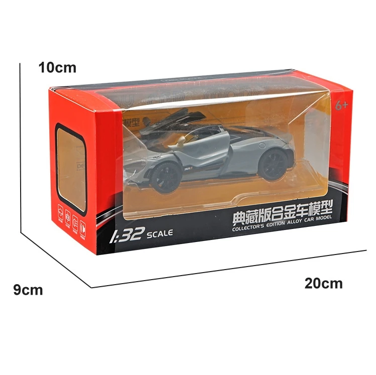 1:32 McLaren 765LT Sport Car Model Sound Light Children Diecast Toys Vehicles Boys Car Toy Gift Collective Voiture Miniature