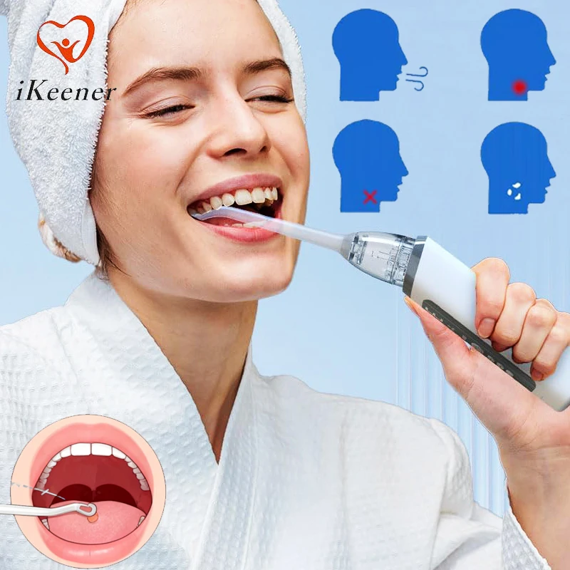 

8 Suction Modes 3 Levels Tonsil Stone Remover Kit Electronic Vacuum with Light Mouth Oral Anti Bad Breath Cleaning Care Tool