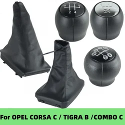 For OPEL CORSA C (01-06) TIGRA B (04-12) COMBO C(01-11) Car Manual Gear Shift Knob Gaiter Boot Cover Handbrake Case Collar
