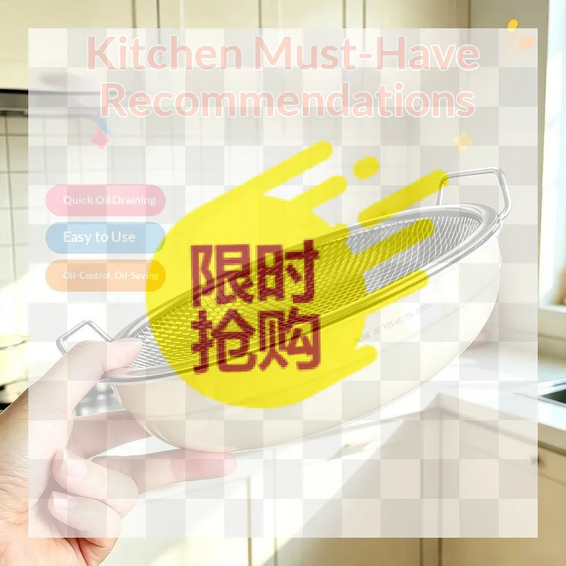 【BA】Heavy Duty Stainless Steel Frying Rack With Tray, Foldable Metal Mesh Basket For Oil Draining, Dishwasher Safe