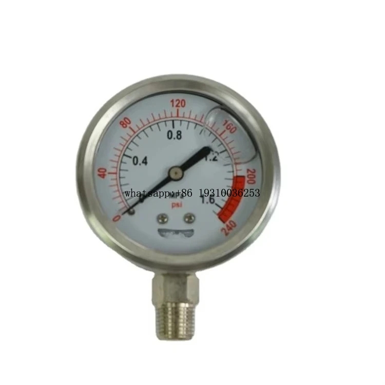

Pressure Gauge 6 Inch Widely Used Vibration-Resistant Quality Stainless Steel DIgital Oil Filled Pressure Gauges