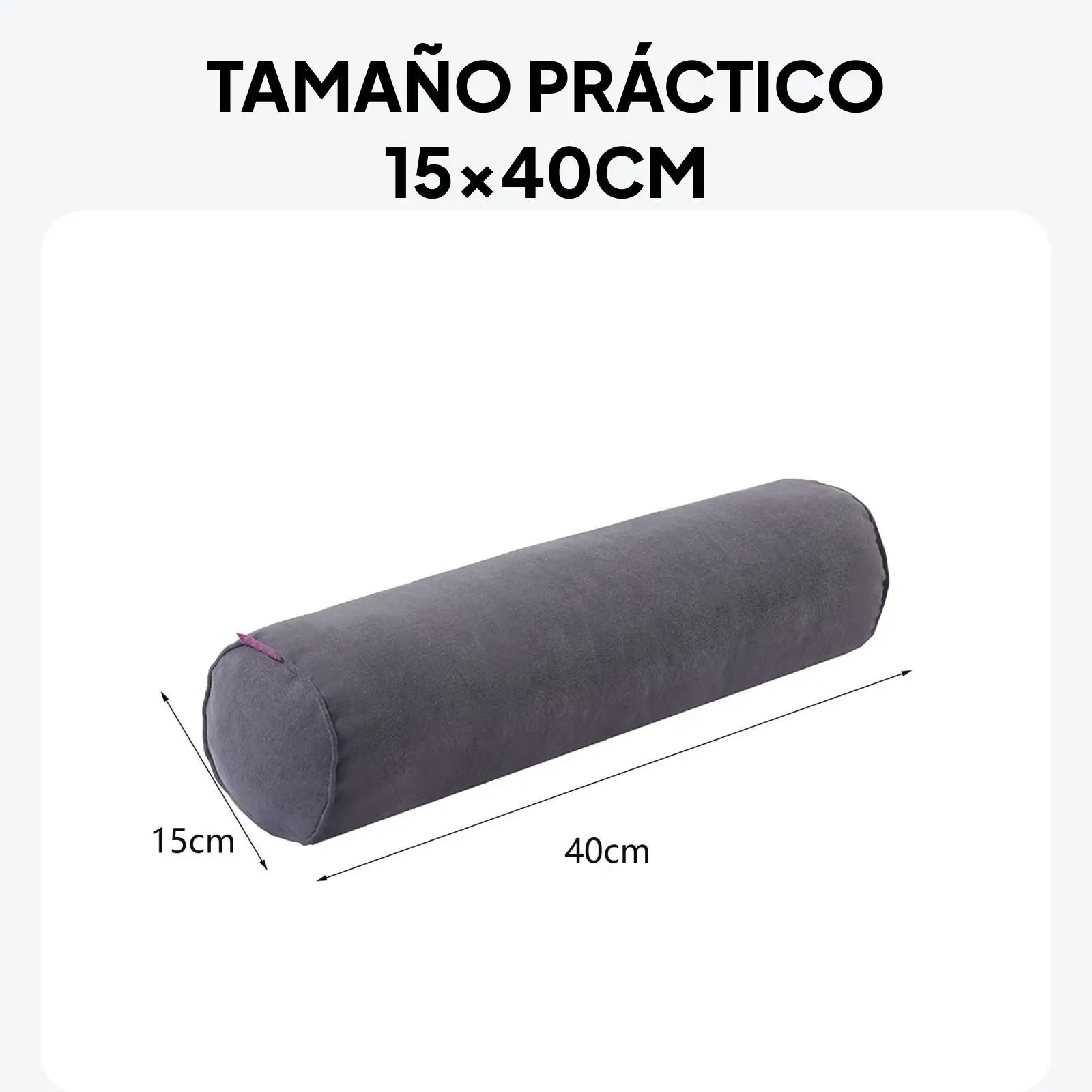 Neck Bolster Pillow Roll Cylinder Pillows Comfortable Cervical Neck Roll Pillow for Neck Support Stomach Ankle Sofa Sleeping