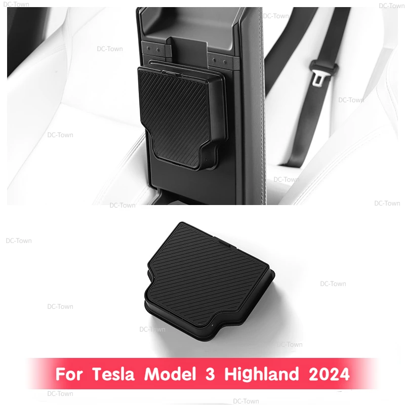 

Скрытый ящик для хранения Tesla New Model 3 + Highland 2024, подлокотник, крышка, бокс для хранения, органайзер, аксессуары для салона автомобиля