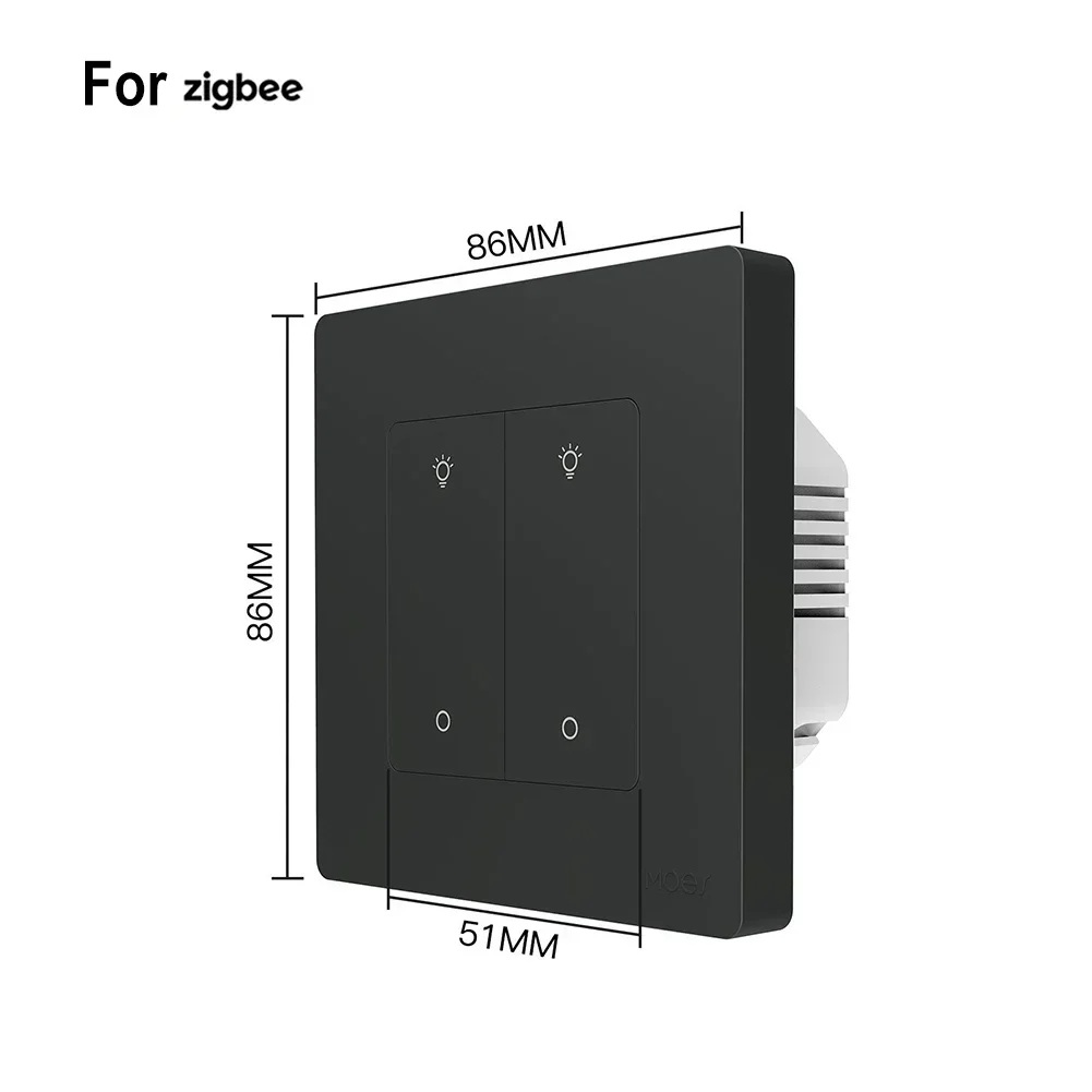 Home Automation APP Controlled Dimmer 1-3 Gang Dimmer Operate Voltage 90-250V AC For APP Control Flame-retardant Material