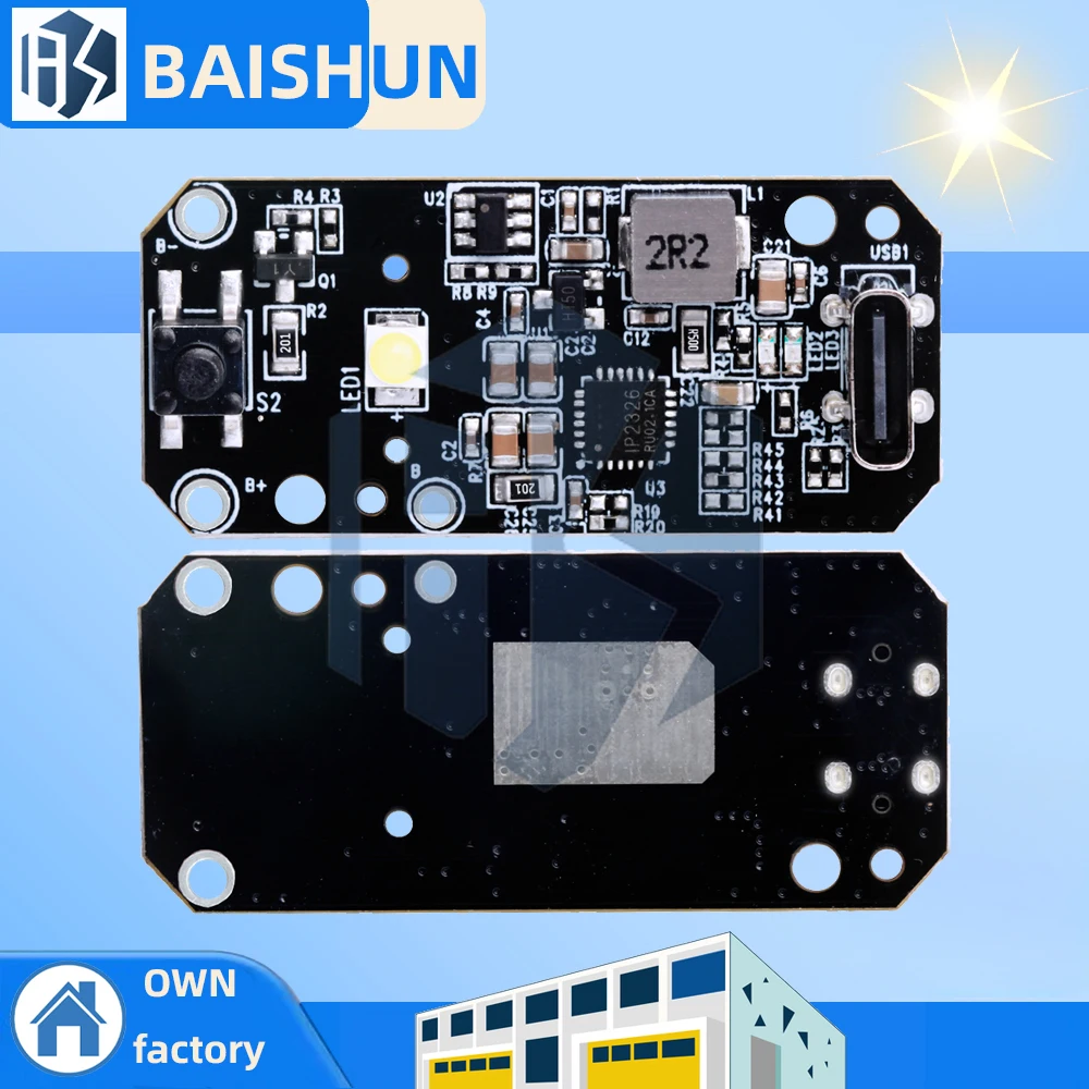2S Lithium Battery Boost Charging Module – 15W High-Power, Fast Charger with Handheld SOS Function