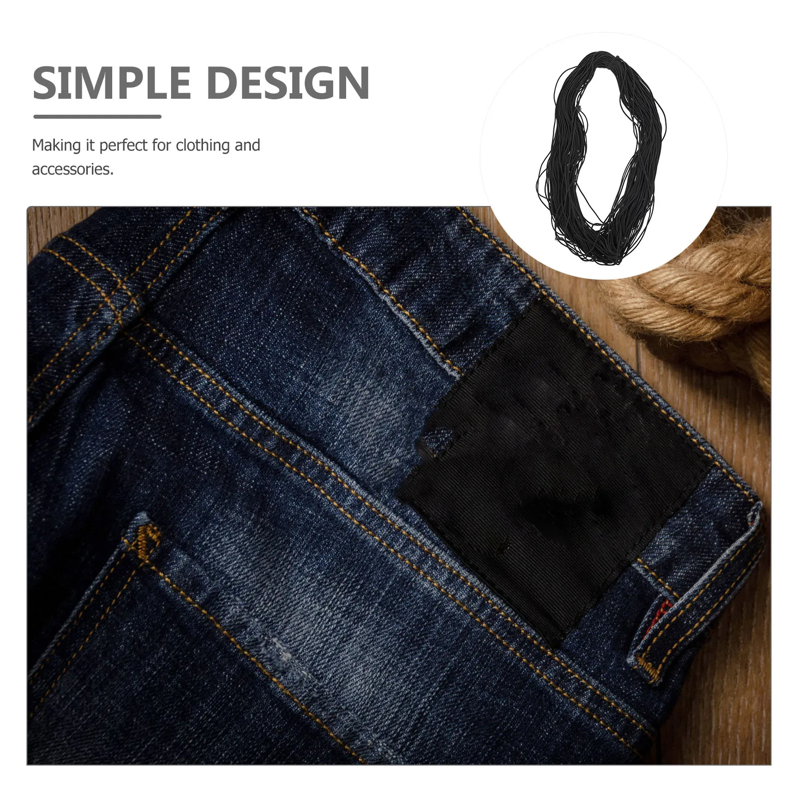 

Elastic Trousers Waist Rubber Band Diy Crafts Rope Lace Polyester Clothes Ropes Cords