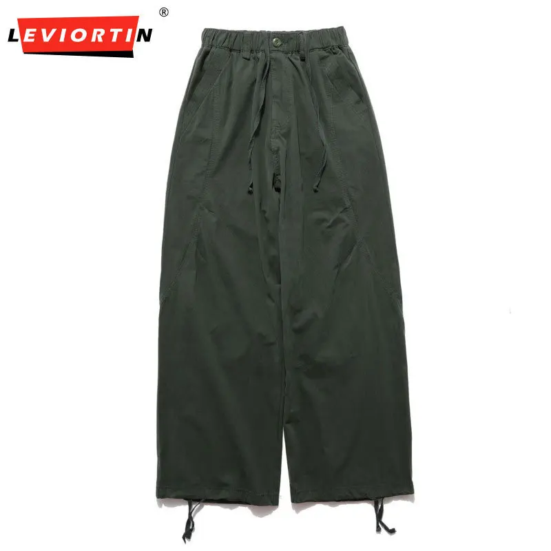 

2025 Spring American Retro Style Men's Camouflage Casual Pants Loose Non Elastic Casual Versatile Solid Color Workwear Pants