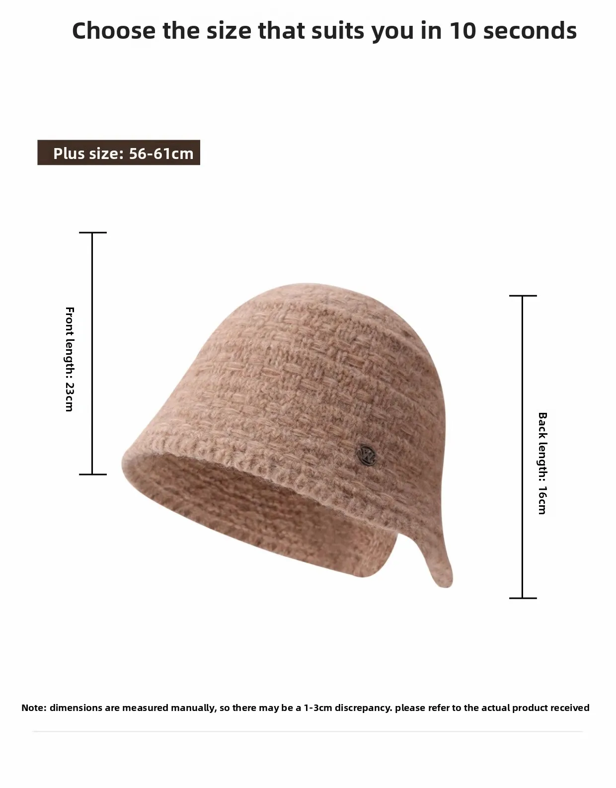 قبعة دلو محبوكة للسيدات للخريف والشتاء قبعة كلاسيكية دافئة متعددة الاستخدامات #6