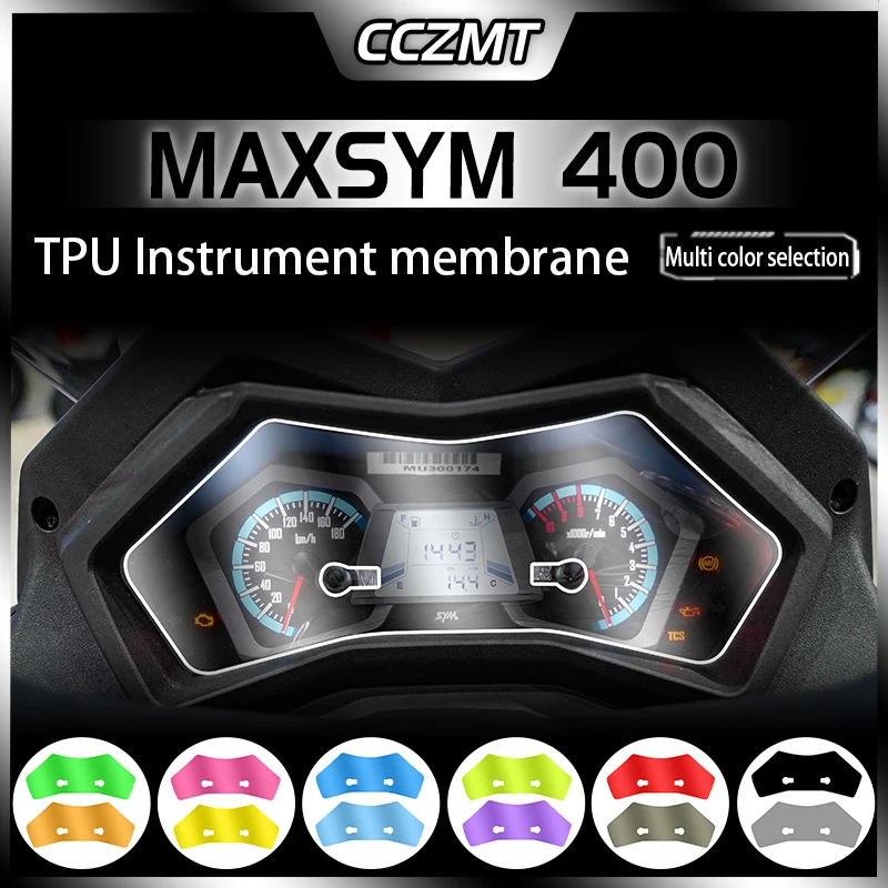 For SYM MAXSYM400 MAXSYM 400 transparent protective film smoked black light film waterproof modification