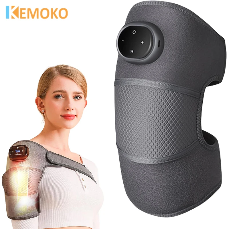 Eletric Heated Knee Massage Instrument Vibrator Knee Heating Pad Elbow Arthritis Pain Relief Joint Physiotherapy Osteoarthritis