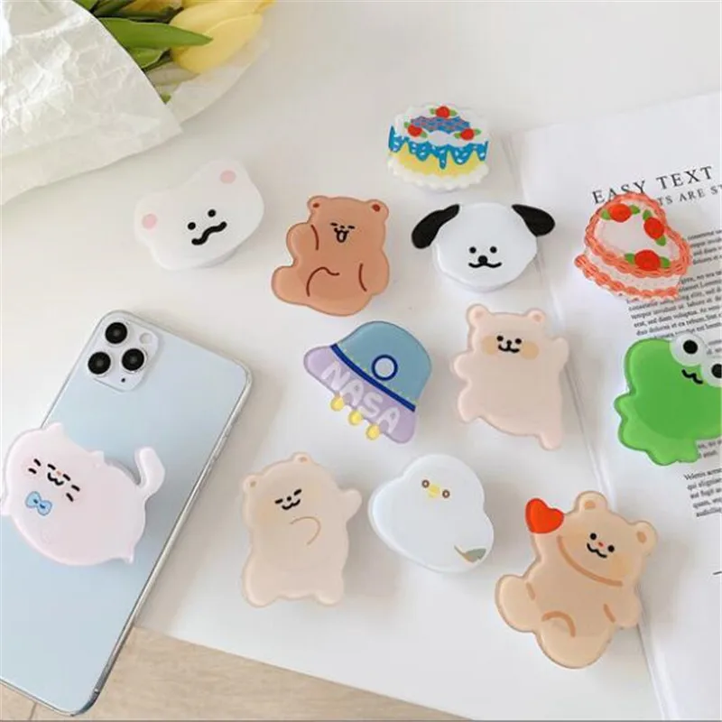 Cat Bear Frog UFO supporto per supporto espandibile per telefono cellulare supporto per supporto pieghevole da tavolo supporto per telefono con staffa pieghevole per tutti gli smartphone