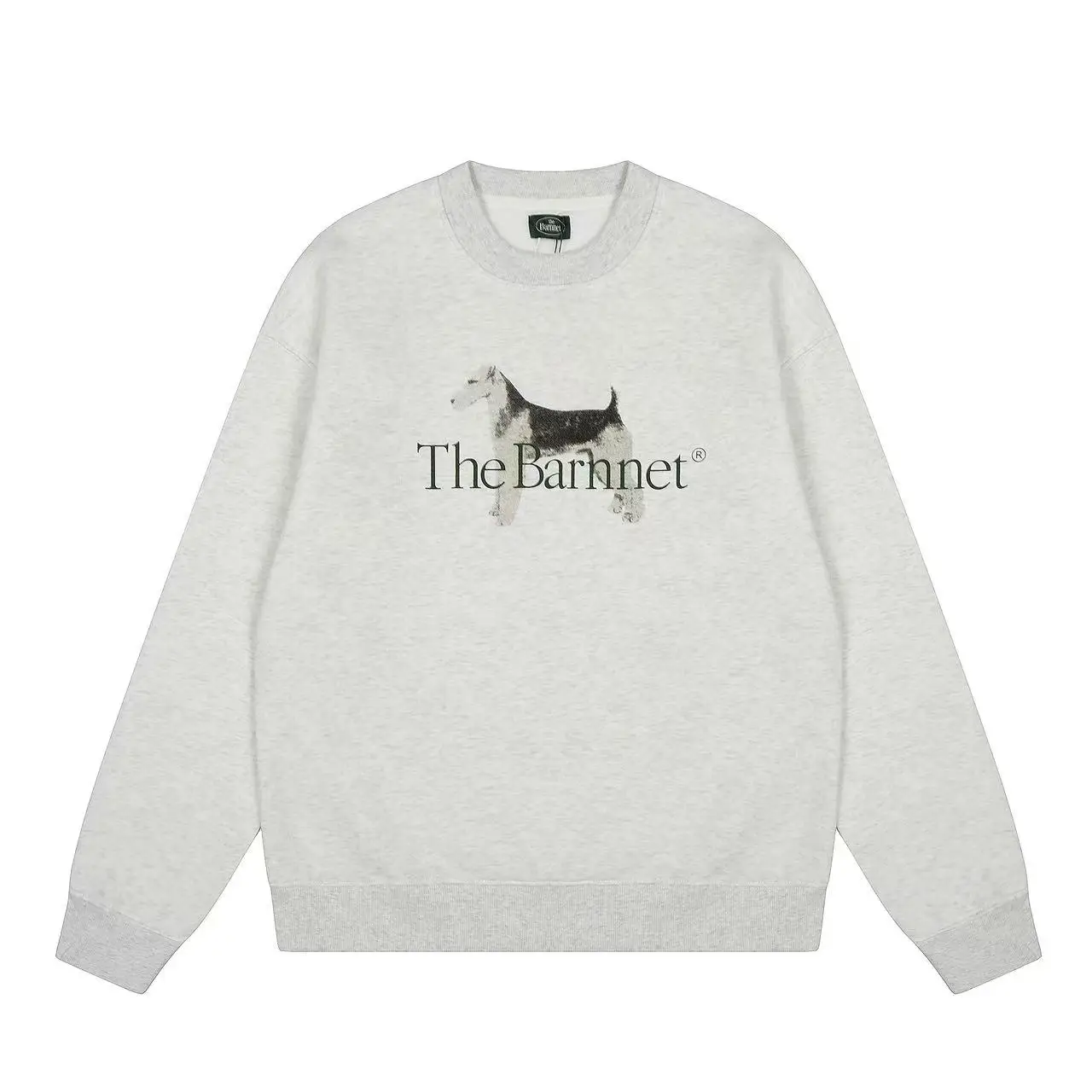 Thebarnnet Korea Sudadera con cuello redondo y forro polar para mujer - Nuevo top de otoño/invierno