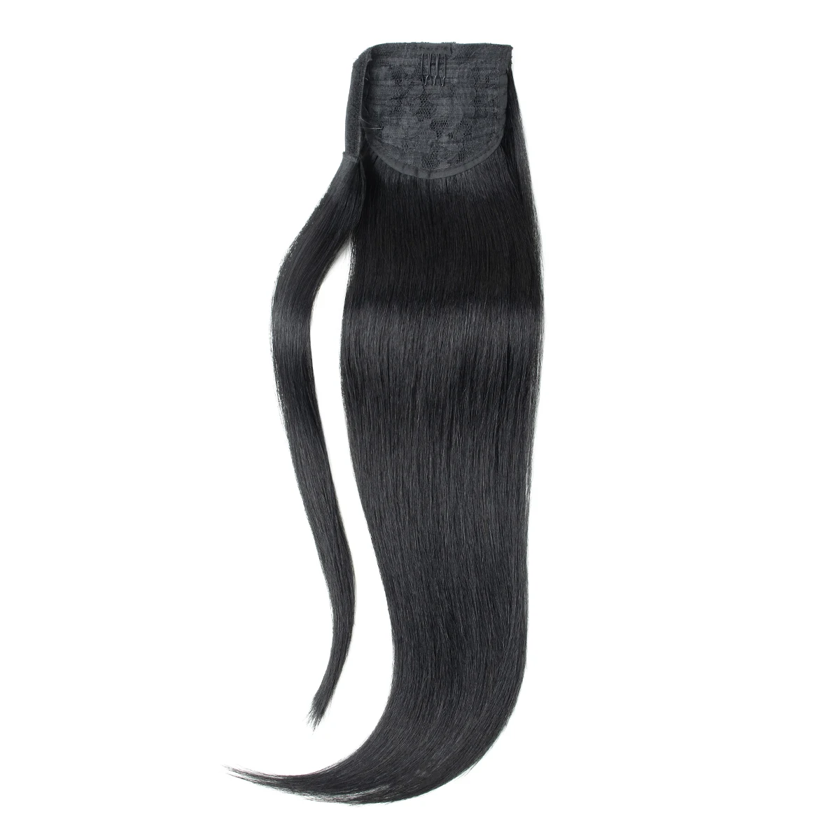 MRS HAIR Cabello humano Cola de caballo Clip de cabello natural real en cola de caballo Cabello humano Colas de caballo altas # 60 Rubio 12-22 pulgadas