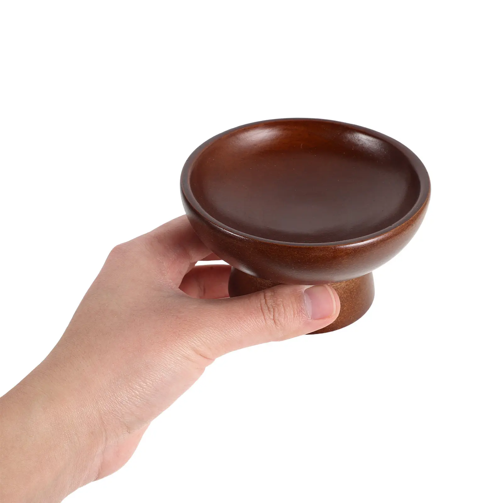Wooden Jewelry Tray Natural Solid Wood Bracelet and Necklace Organizer Tray Small Wood Jewelry Dish for Rings Earrings Watch