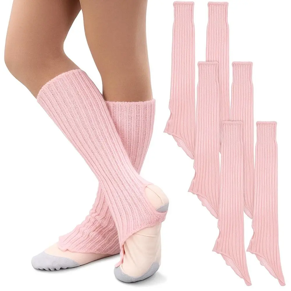 New Girls Leg Warmers Ballet Leg Warmers Boot Covers Thickened Knitted Socks Ankle Length Pile Sock Women Girls