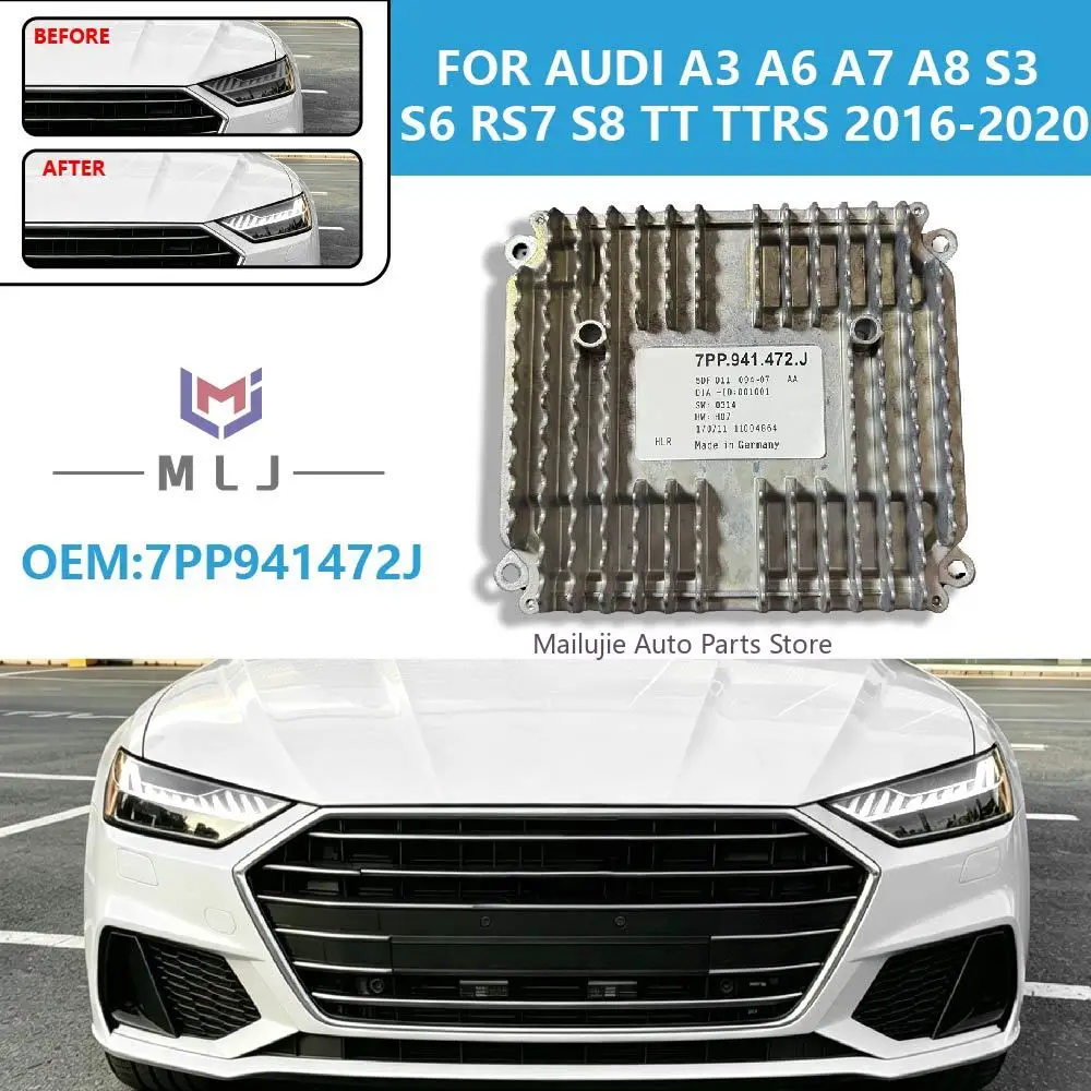 

OE 7PP941472J Matrix LED Headlight Control Computer DRL Driver Ballast Module For Audi A3 A6 S6 A7 S7 RS7 S8 TT TTRS 2016-2020