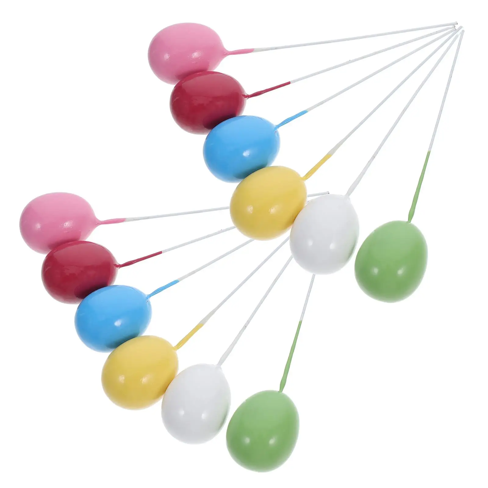 12 Pcs Rainbow Balloon Cake Insert Christmas Cupcake Topper Commemorate Foam Child