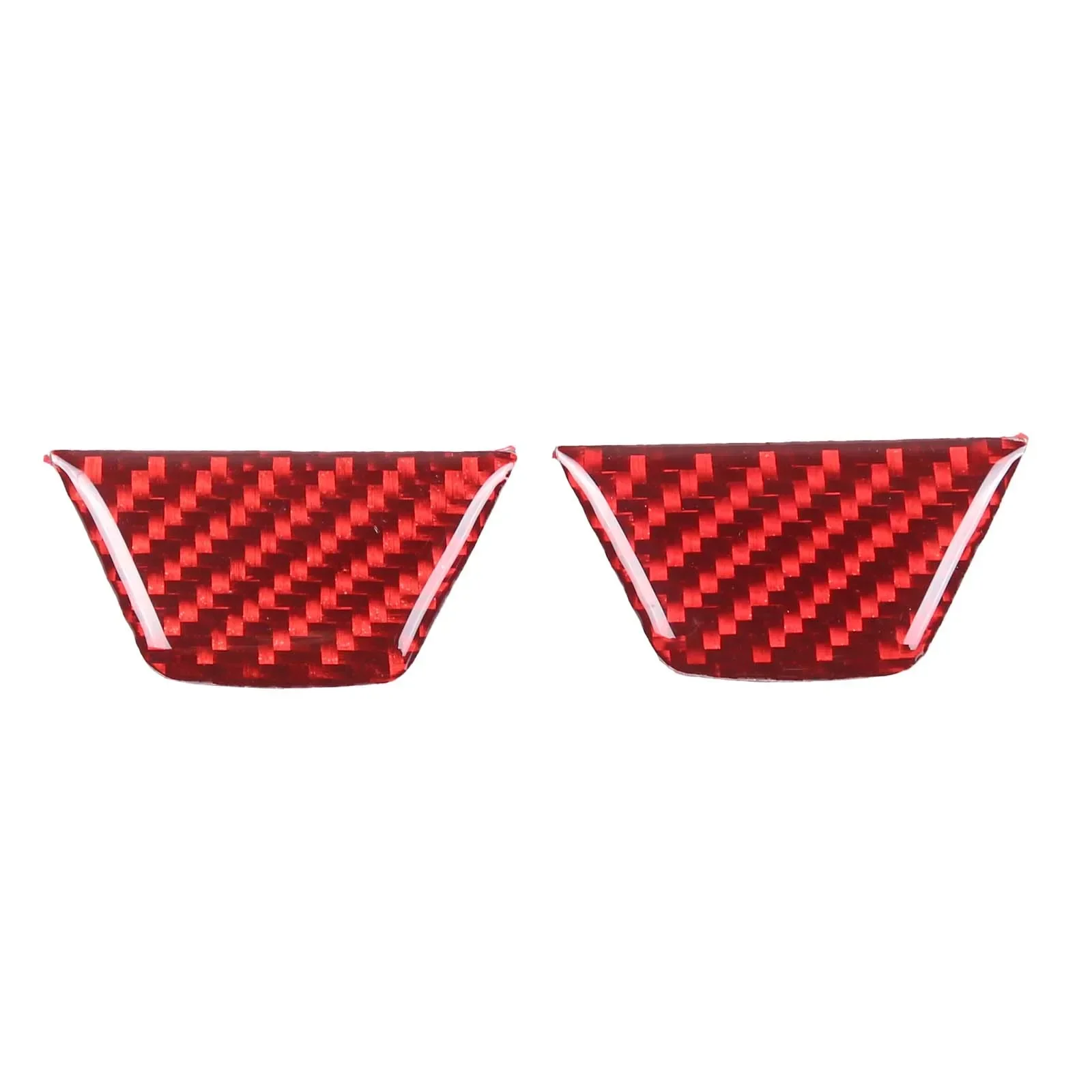 For BMW 3 Series E90 2005-2012 Soft Carbon Fiber Car Seat Belt Base Decorative Sticker Car Interior Accessories 2 Pcs