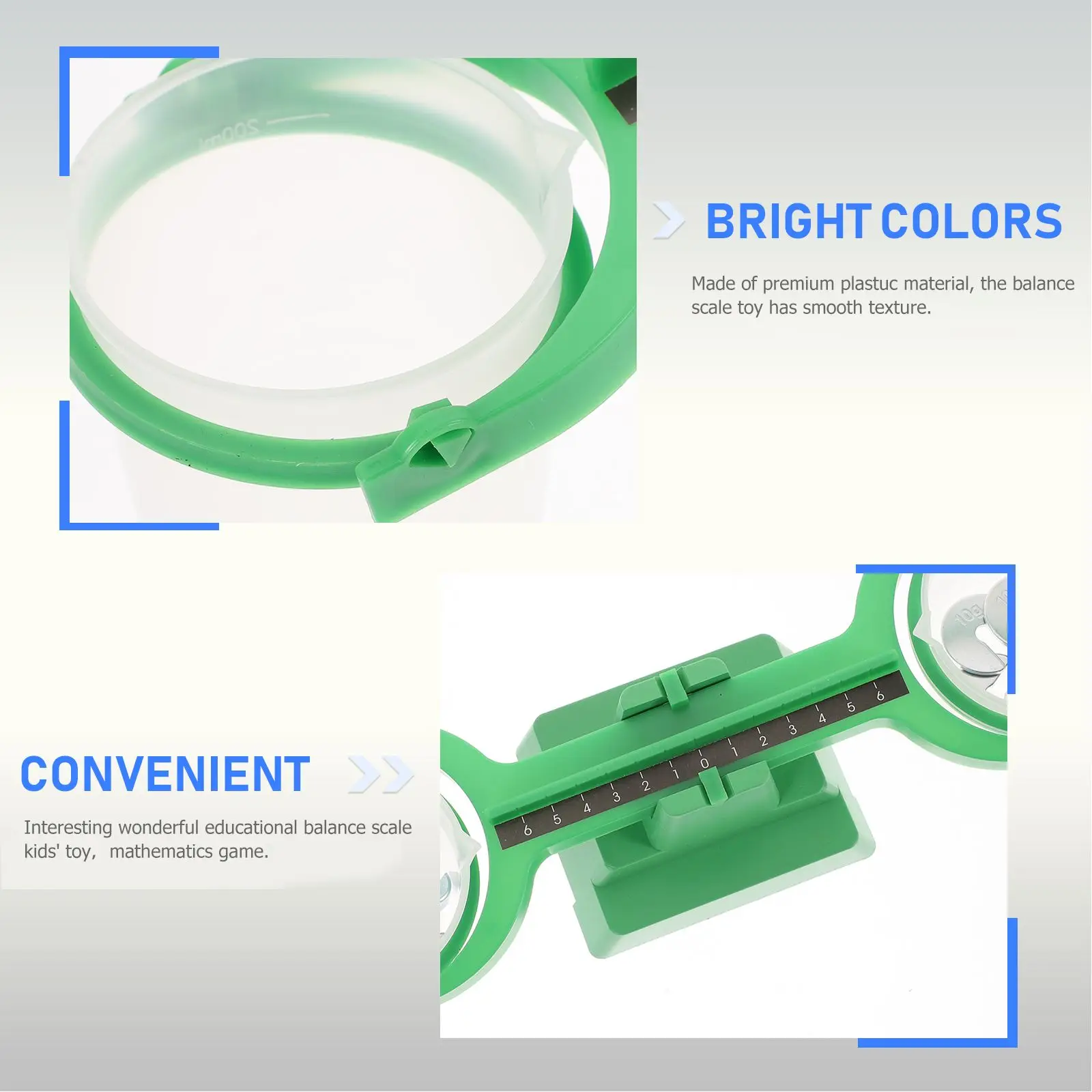 Mathematical Experimental Balance Scale Toys Kids Educational 200ml Tray 1 Readings Plastic Hands-on Training Mathematics Game