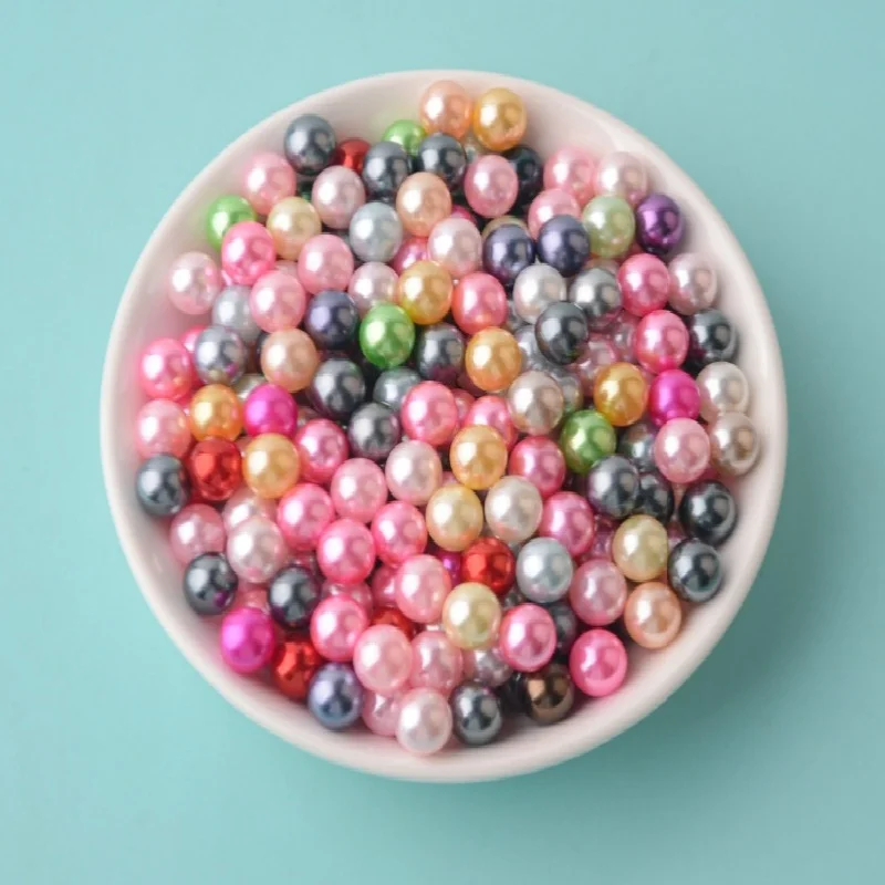 

1.5~12mm Multicolor No Hole Acrylic ABS Imitation Pearl Beads Round Loose Beads For Jewelry Making DIY Accessories