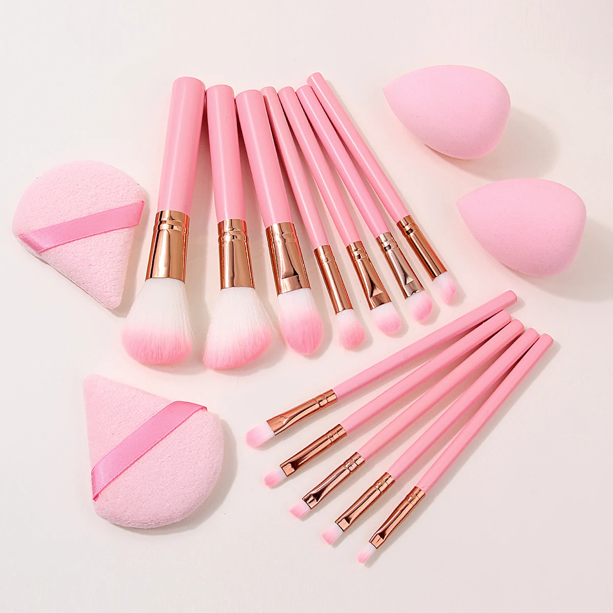 16Pcs Makeup Brush Set&for Foundation Blush Eyeshadow Concealer,Complete Face Eye Makeup Tools, Multi‑Function Makeup Tool Kit