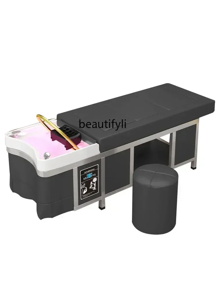 

lx29New Whole Body Moxibustion Thai Shampoo Chair Fumigation Water Circulation Head Therapy Massage Integrated Steel Frame Bed