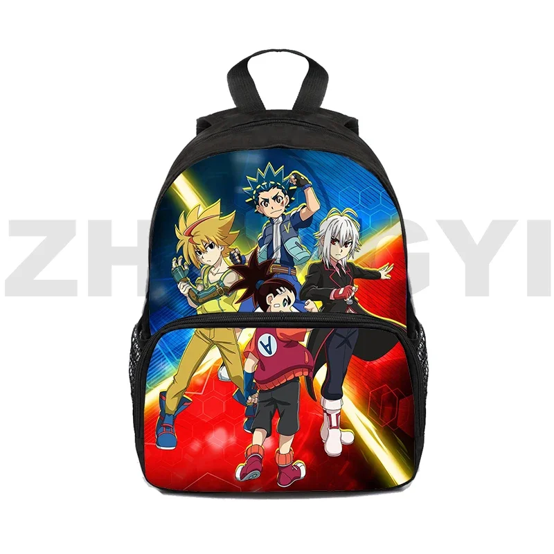 Hot Harajuku Beyblade Burst 3D Backpacks Vintage School Back Pack for Boys 12/16 Inch Crossbody Bags for Women Children Book Bag