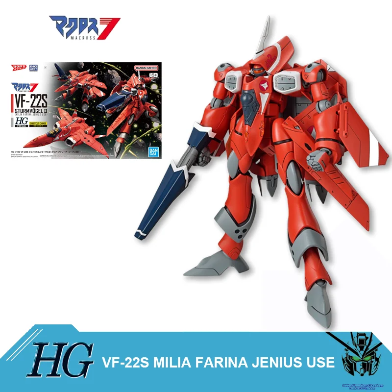 Gundam Bandai HG 1/100 VF série Macross Transformable combattant en plastique modèle Kit Transformable Mecha Jet jouet d'affichage à collectionner