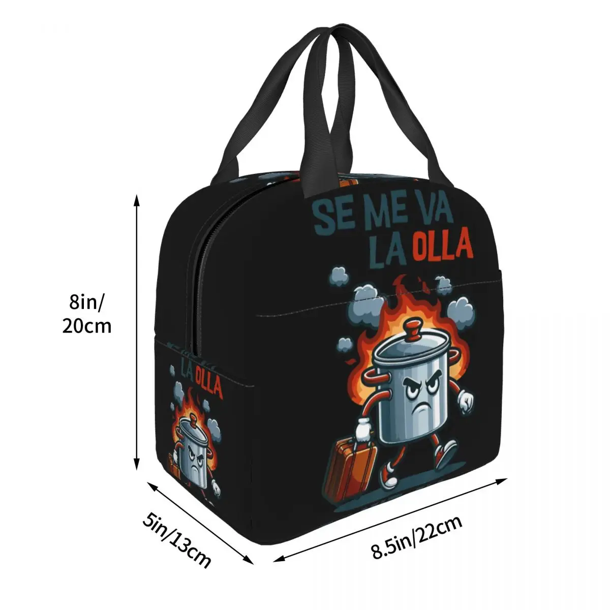 Se Me Va La Olla Merch Lunchboxen Draagbaar Geïsoleerd Canvas Koeler Grappige Spaanse Grappen Thermisch Koud Eten Picknick Lunchbox