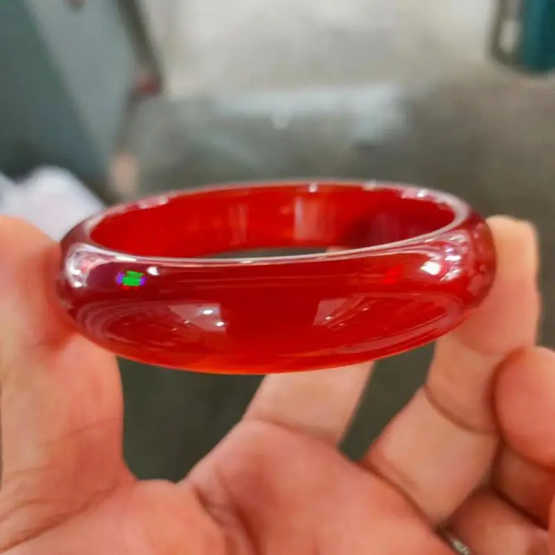 

Натуральный Браслет Из бирманского нефрита высшего класса А, браслет из Мьянмы из красного нефрита, Женский лечебный драгоценный камень, Изящные Ювелирные изделия