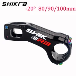 Shikra Mtb Stem Negative Table 20° Mountain Bike 31.8 Cnc Bicycle Bridge 80 90 100Mm Downhill Handlebar Riser Advance Tee Power