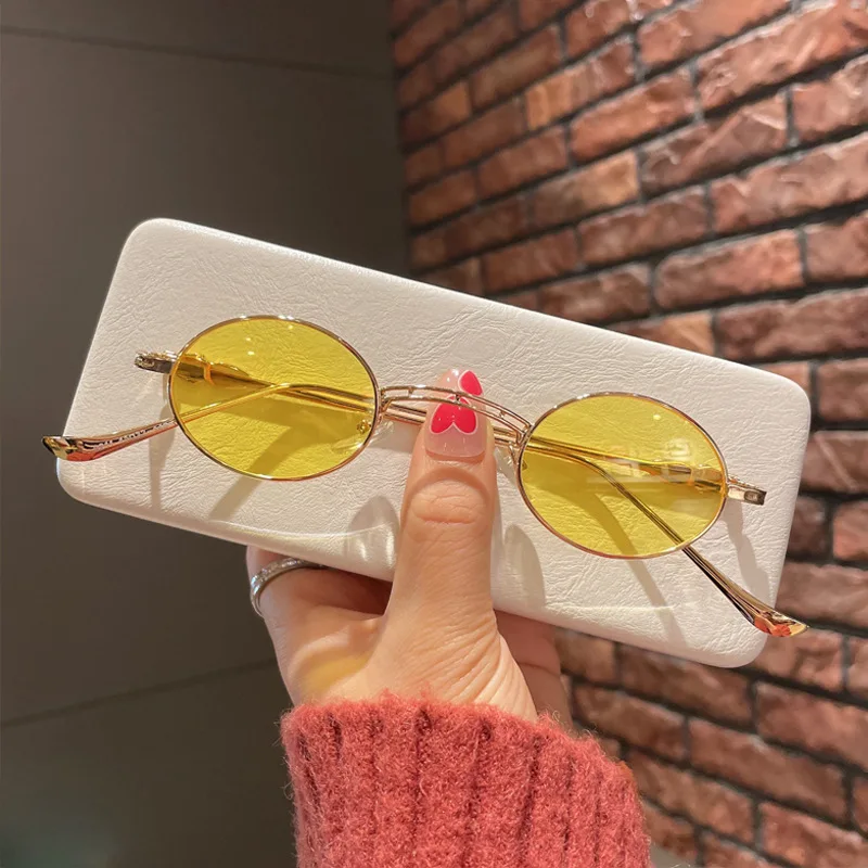 Yellow Lens Metal Frame Sunglasses - Women\'s Fashion Sunglasses Amazon.com: grinderPUNCH Unisex Aviator Sunglasses  main image 2
