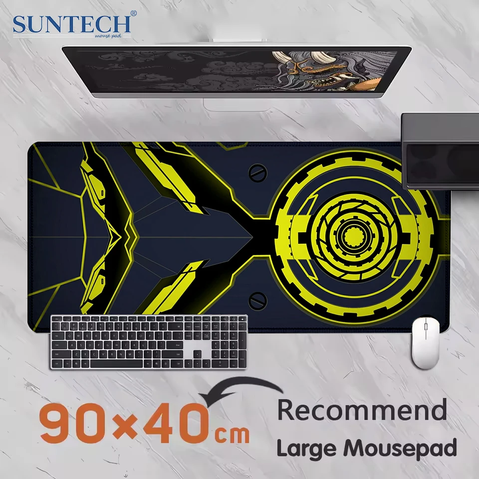 Future science fiction Mouse pad large Black 400X900 PC Computer XXL Technology and machinery  Desk mat Office Gaming mats