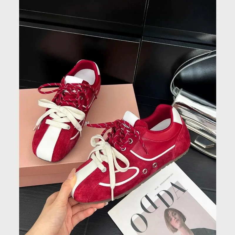 Women's Sneakers Shoes 2025 New Hot Sale Lace-up Women's Vulcanize Shoe Fashion Matching New Best Seller Outdoor Casual Sneakers
