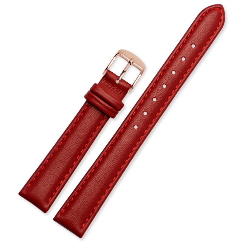 12mm 14mm 16mm 18mm 20mm Men Women cowhide Watch Band For Casio Fossil DW Folli Follie Watch Strap Bracelet Accessories