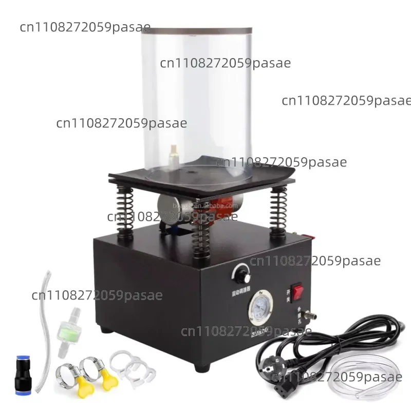 Jewelry Vacuum Vibrator Acrylic Chamber Adjustable Speed For Casting Moulds 110V 220V 15W