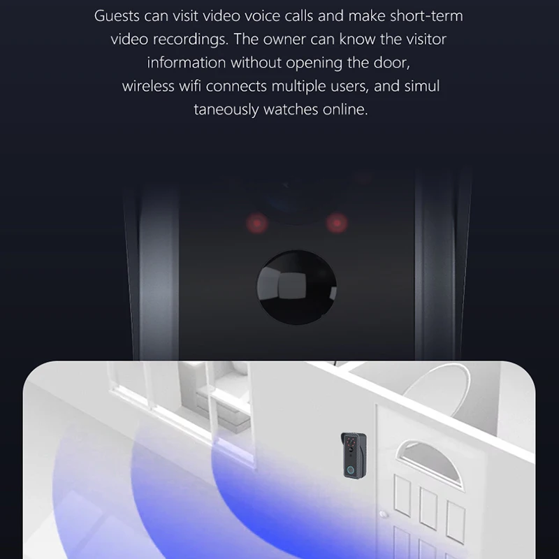 Tuya Smart Wireless Video Doorbell Waterproof Night Vision Home Security 1080P FHD Camera Digital Visual Intercom WIFI Door Bell