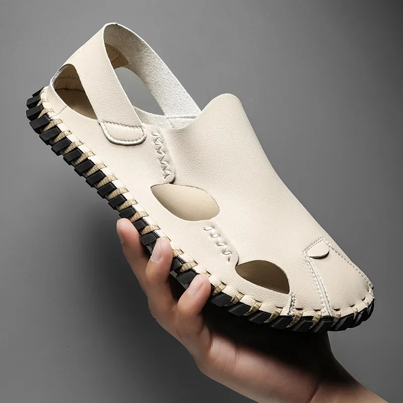 Outdoor Picnic Men Summer Slippers Lightweight Anti Slip Design Portable for Leisure Picnic Activity Footwear