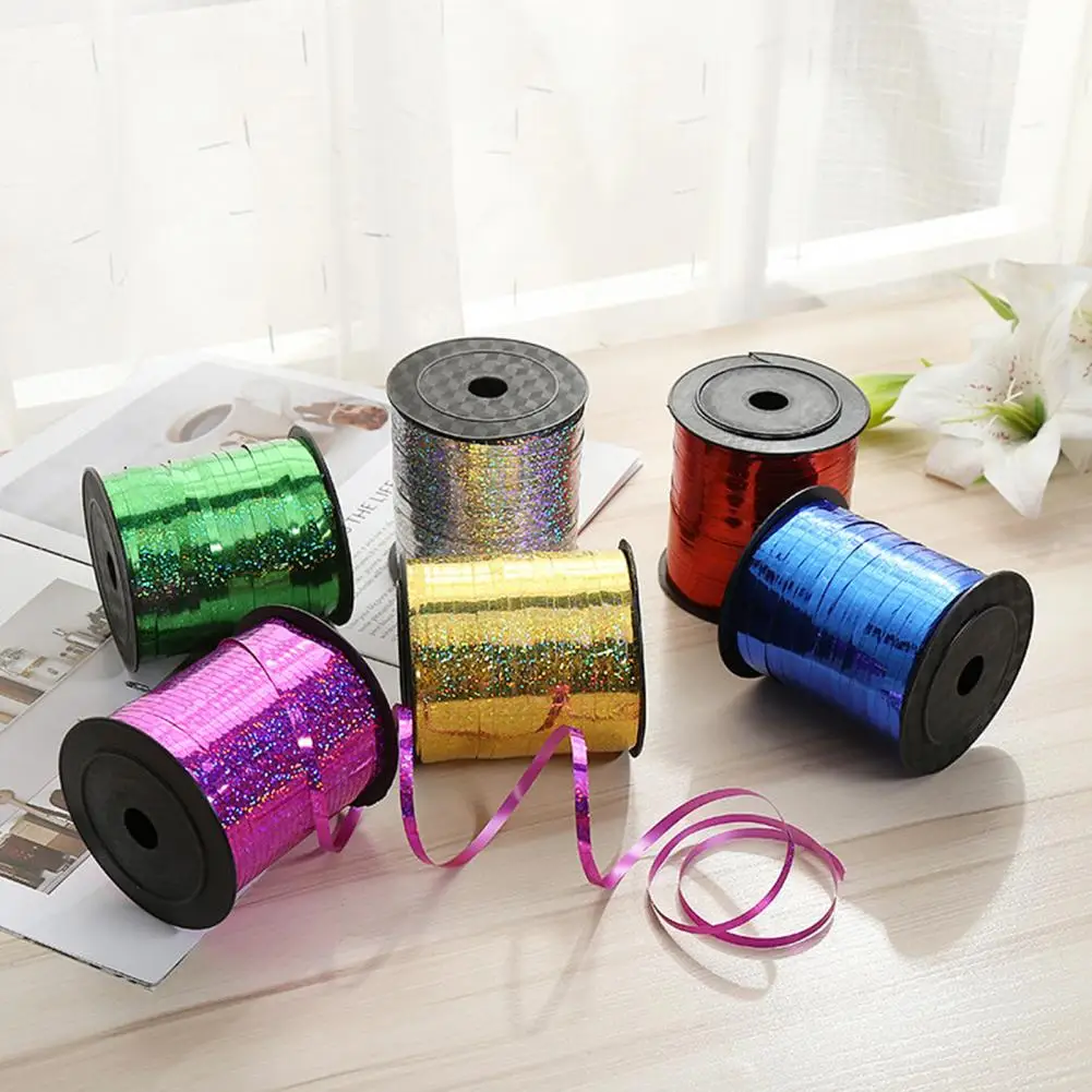 500 Yards Curling Ribbon Glitter Shiny Ballon Ribbon String Roll for Gift Wrapping Crafts Party Decorations