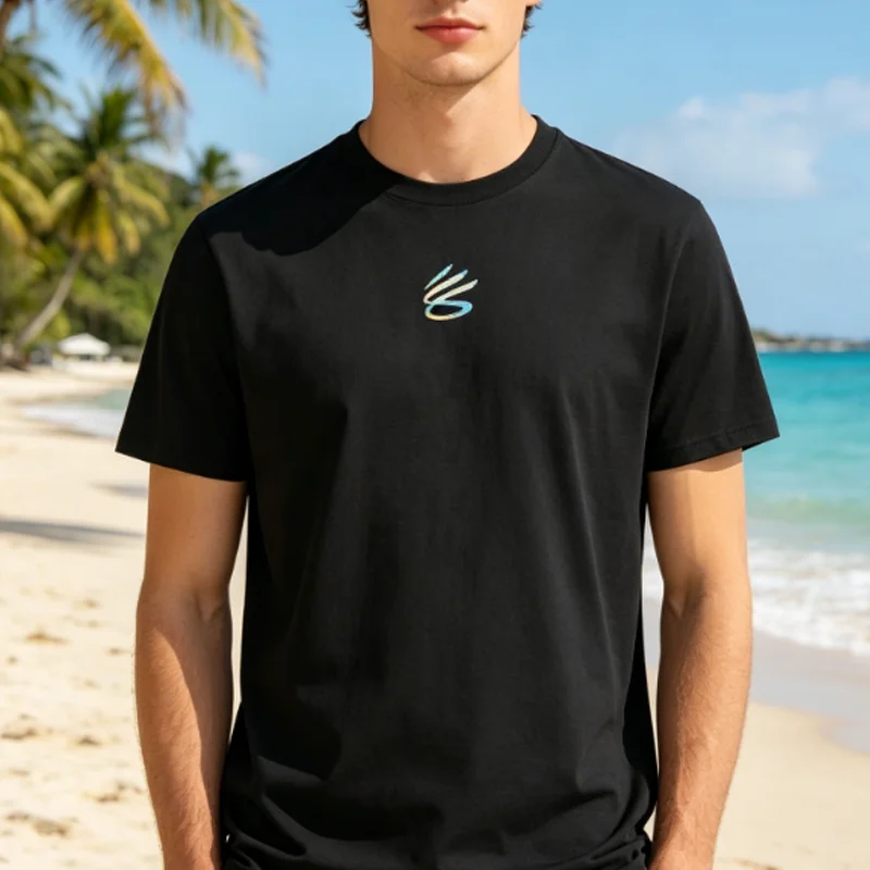 Camiseta de Manga Corta con Cuello Redondo y Estampado de la Gira por China de Curry de Under Armour, 6012970-001