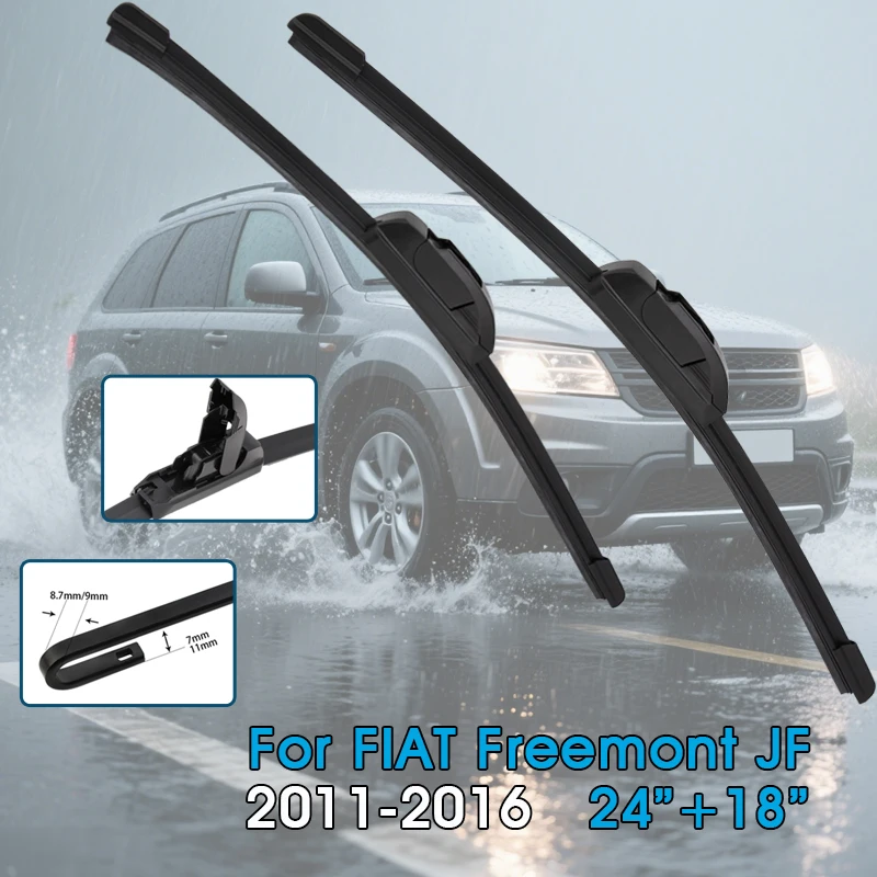 Auto Wischerblätter 24 "+ 18" Für FIAT Freemont JF 2011-2016 Windschutzscheibe Windschutzscheibe Frontscheibe Klingen auto Zubehör