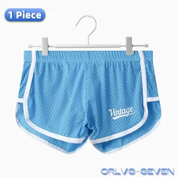 Men's Ice Silk Hollow Boxer Briefs Summer Breathable Sports Shorts Underwear Sexy Underpants Mesh Panties