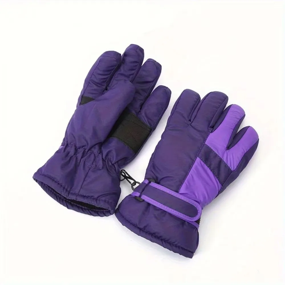 Warm Winter Snow Gloves Machine Washable Windproof Windproof Cycling Gloves Winter Grade Breathable Fabric Warm Skiing Gloves