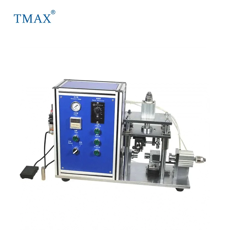 TMAX brand 18650 26650 32650 21700 Cylindrical Battery Roll Groover Grooving Machine Equipment